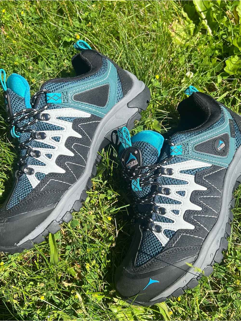 Pacific Mountain Hiking Blue Memory Foam Size 8 Shoe Camp Womens Sneaker